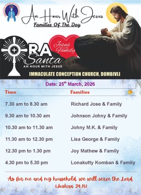 'Ora Santa' –  My Family Hour with Jesus