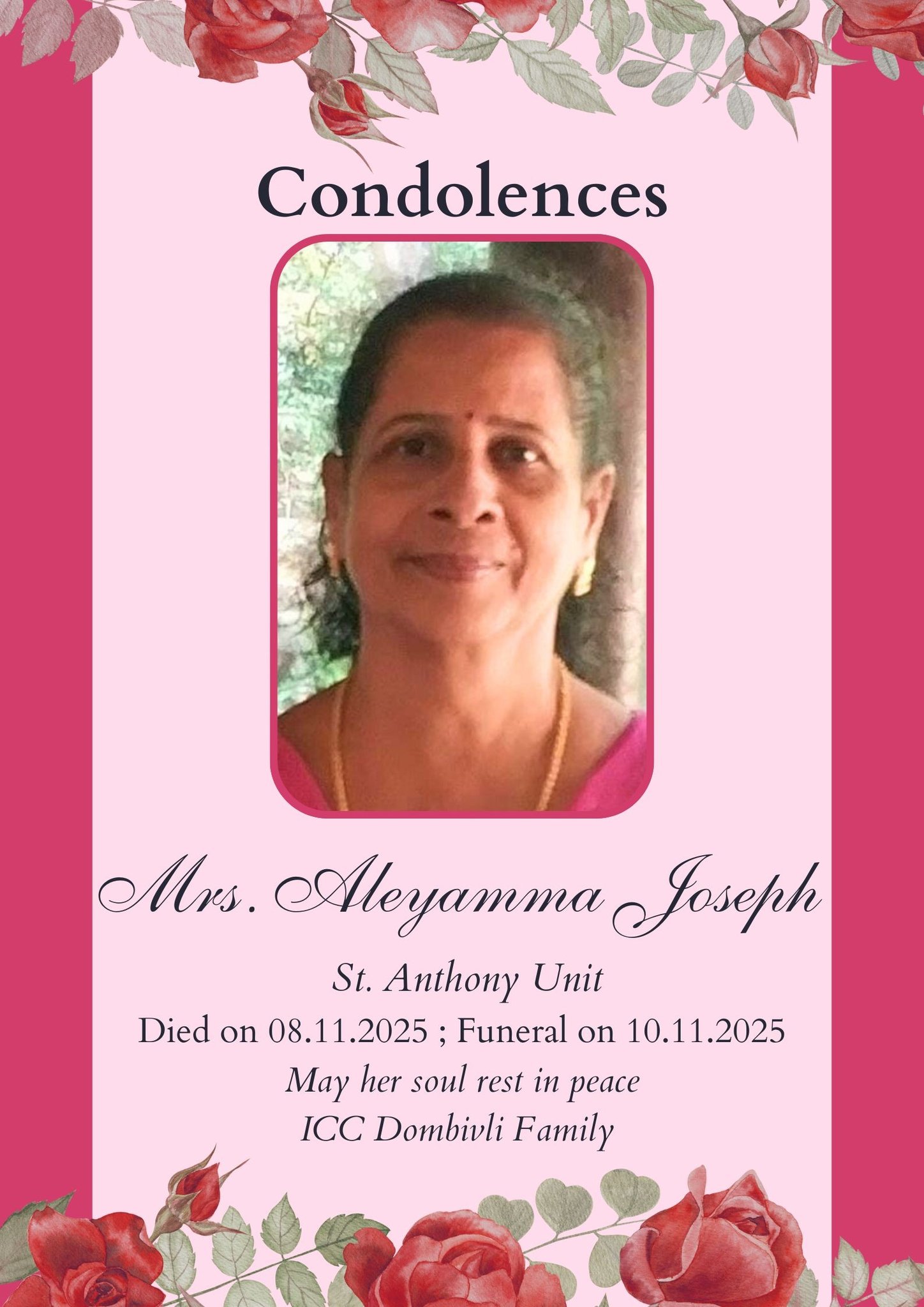 Mrs. Aleyamma Joseph